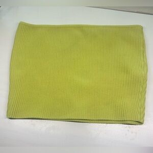 Kendall & Kylie Neon Yellow Cropped Tube Top